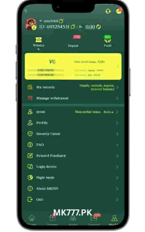 MK999 Game settings