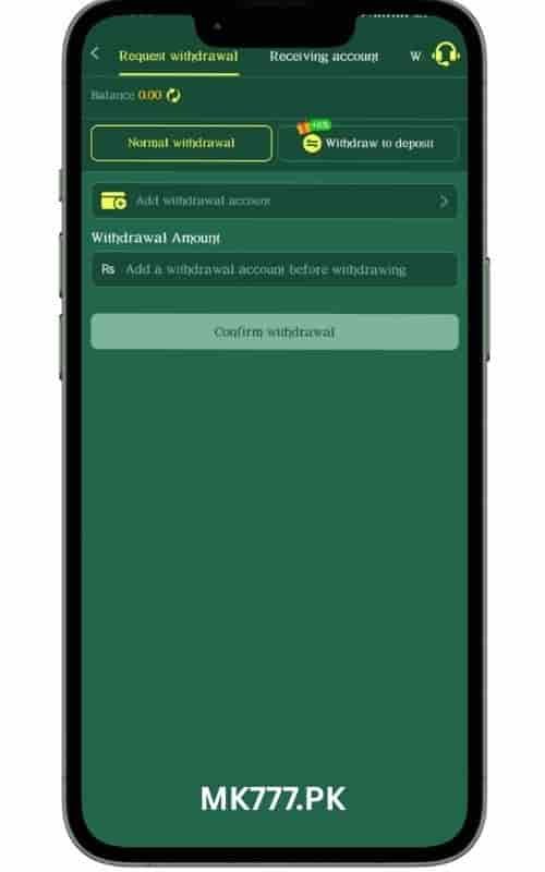 MK999 Game withdrawal method and settings